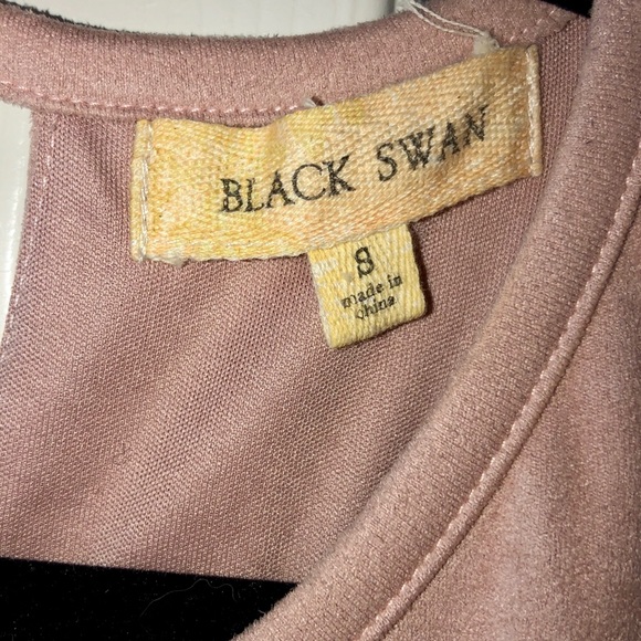 Blush Pink Suede Dress - Picture 4 of 5